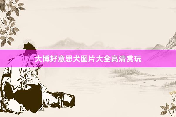 大博好意思犬图片大全高清赏玩